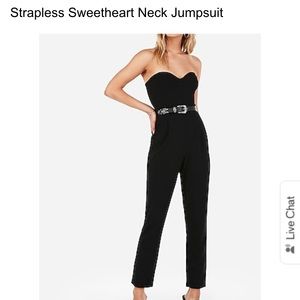 Express Strapless Jumpsuit- PICS OF ITEM INSIDE!
